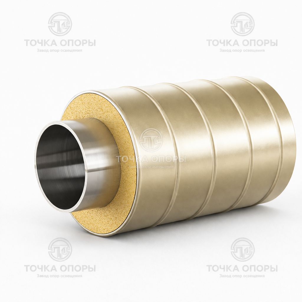 Труба ППУ стальная оболочка 1200х1020х11 мм ГОСТ 30732-2006