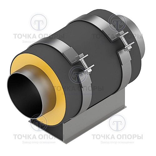 Скользящая опора СПО 133/225.200 подкладная для труб в ППУ